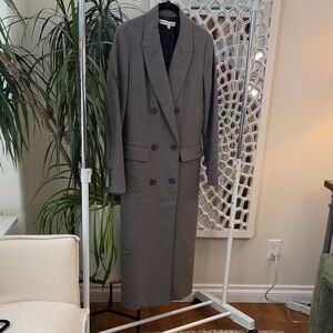 Rebecca Minkoff Charcoal Double-Breasted coat dress